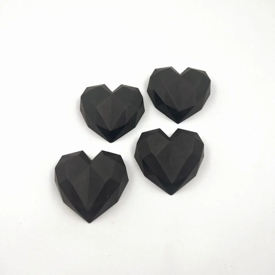 Valentine's hearts Black
